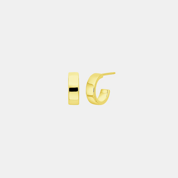 Standard Hoop Studs - Gold 12mm