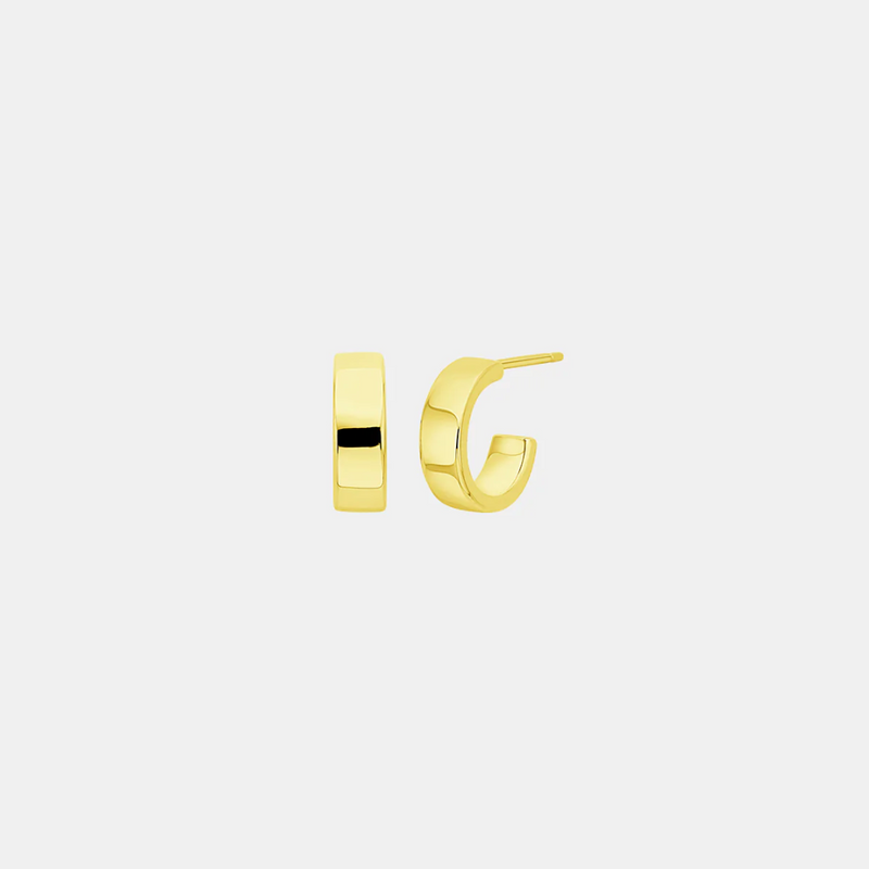 Standard Hoop Studs - Gold 12mm