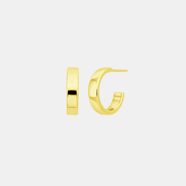 Standard Hoop Studs - Gold 16mm