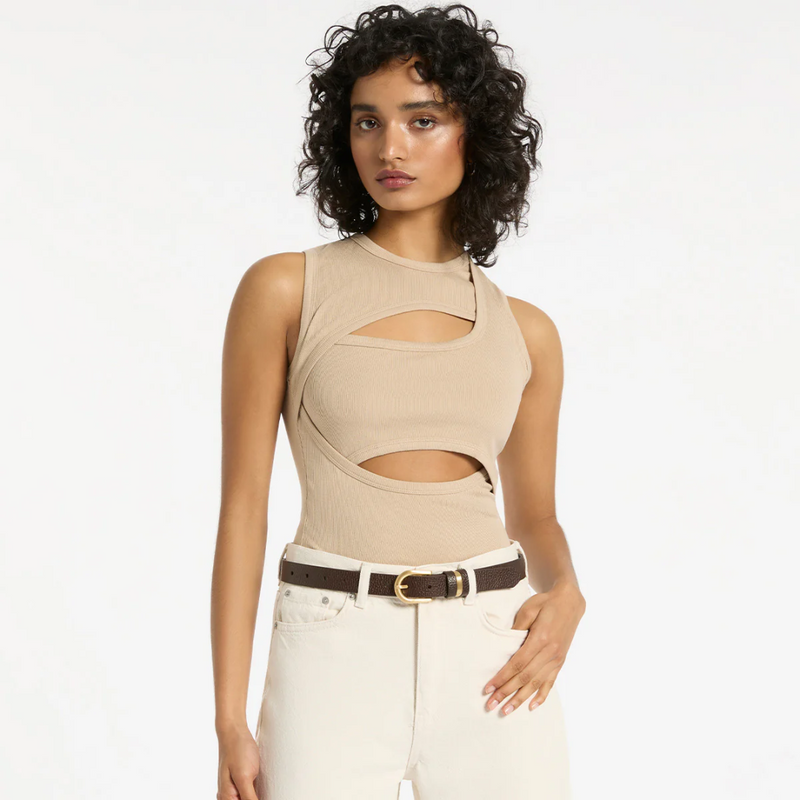Over And Over Belt - Chocolate + Gold