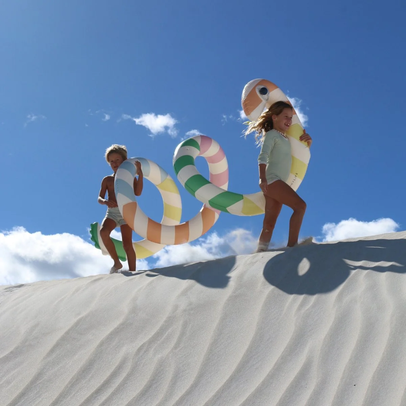Giant Inflatable Noodle Poolside - Sorbet Stripe