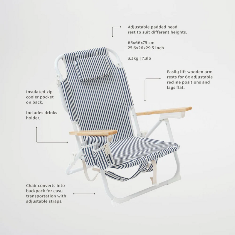 The Resort Luxe Beach Chair - Coastal Blue