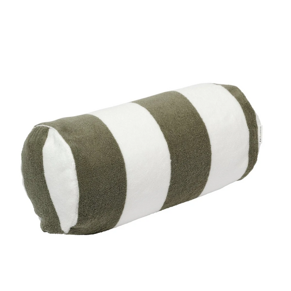 Inflatable Beach Pillow - The Vacay Olive Stripe