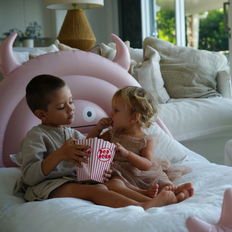 Kids Sleepover Bed - Monster Pink