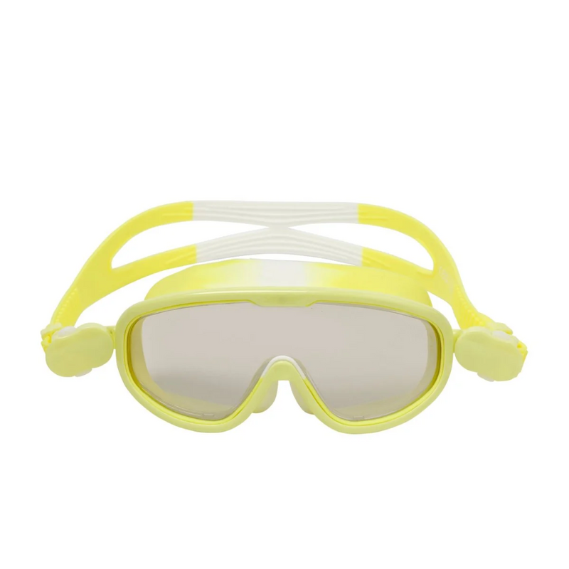 Kids Swim Mask Salty The Shark - Neon Yellow