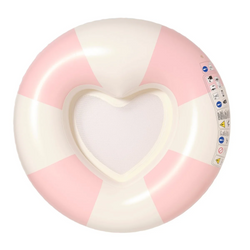 Luxe Tube Pool Ring Stole My Heart - Pink Stripe