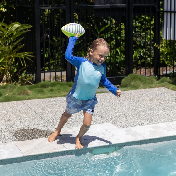 Neoprene Football Tides Out - Citrus