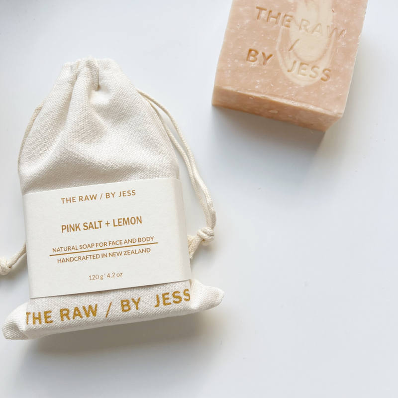 Natural Soap - Pink Salt + Lemon