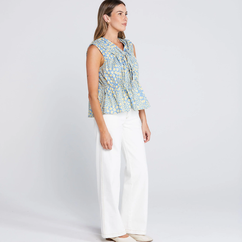 Belle Tie Top - Sky Garden