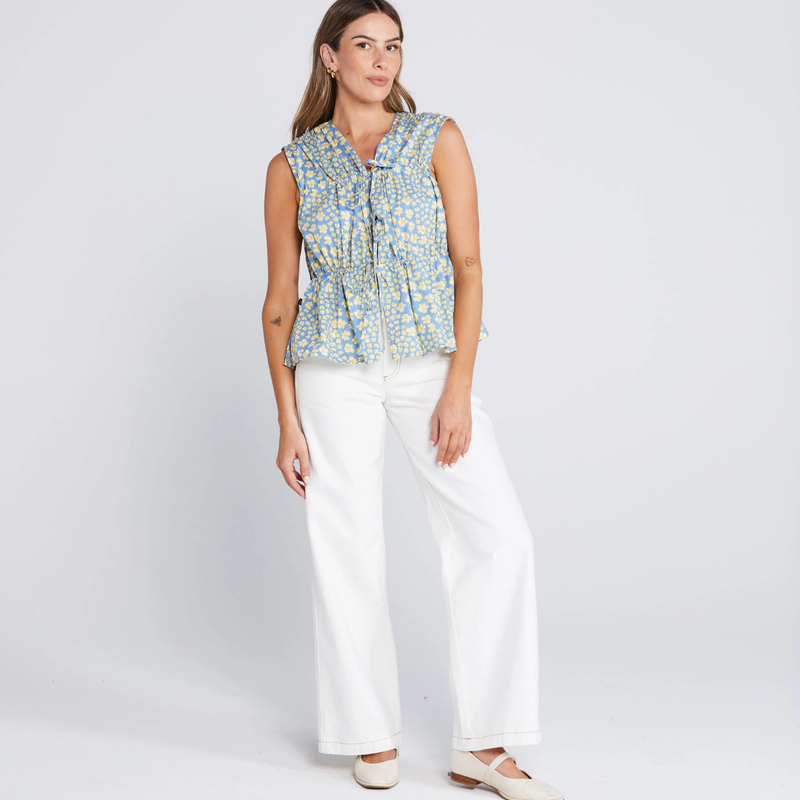 Belle Tie Top - Sky Garden