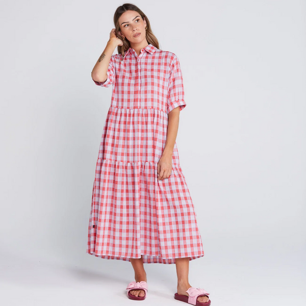 Luna Dress - Check Mate