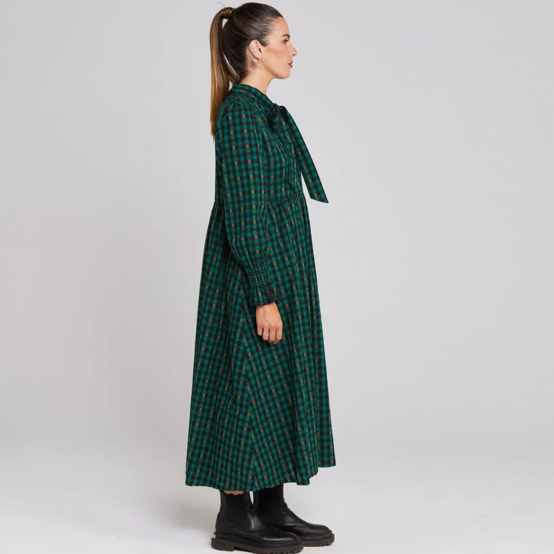 Joyful Dress - Petal Plaid