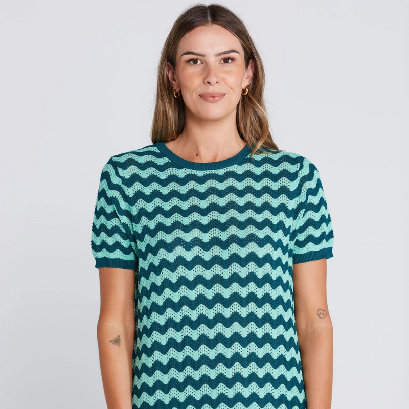 Squiggle Dress - Sage + Cypress