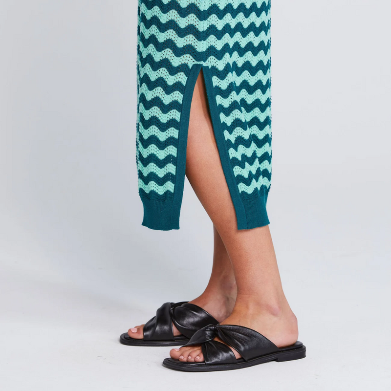 Squiggle Dress - Sage + Cypress