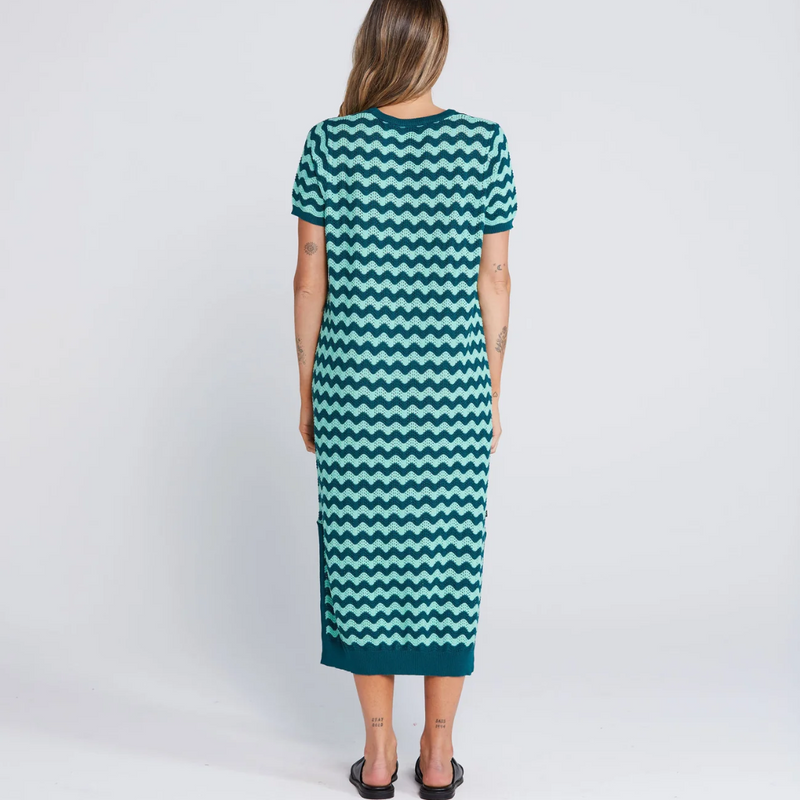 Squiggle Dress - Sage + Cypress