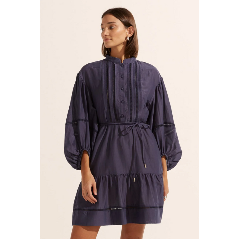 Festoon Dress - Indigo