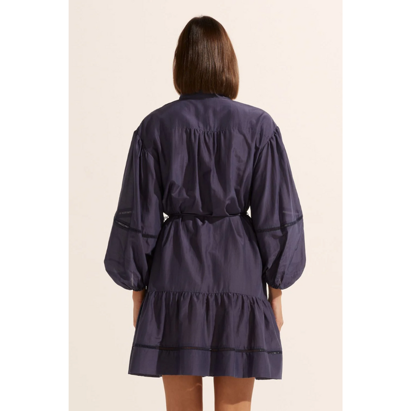 Festoon Dress - Indigo
