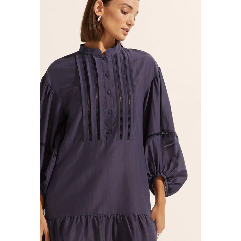 Festoon Dress - Indigo
