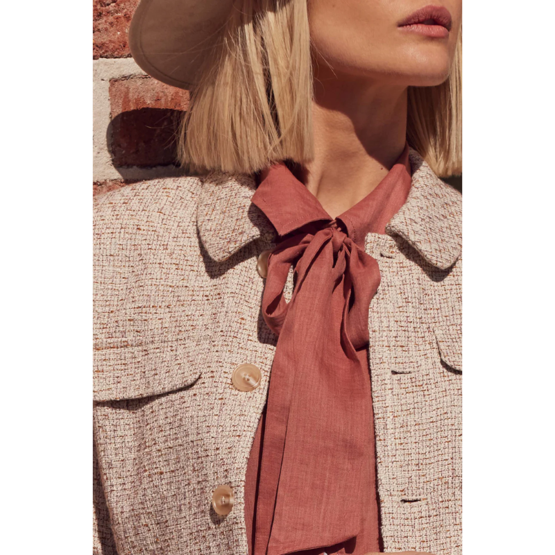 Adjoin Jacket - Biscuit Boucle