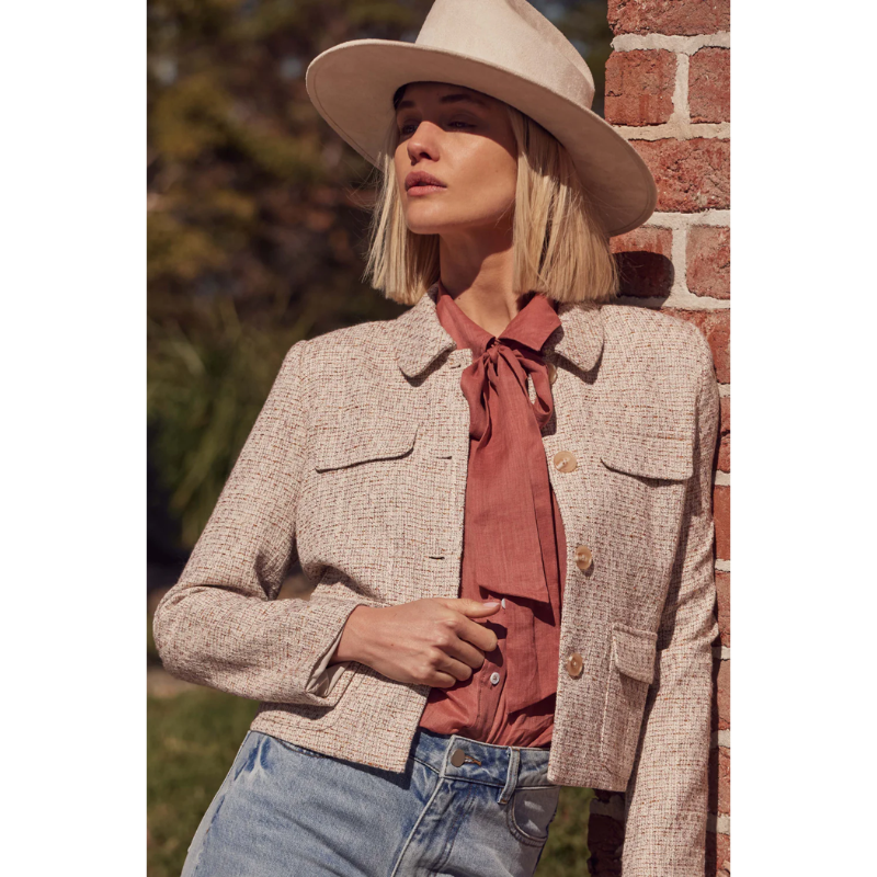 Adjoin Jacket - Biscuit Boucle