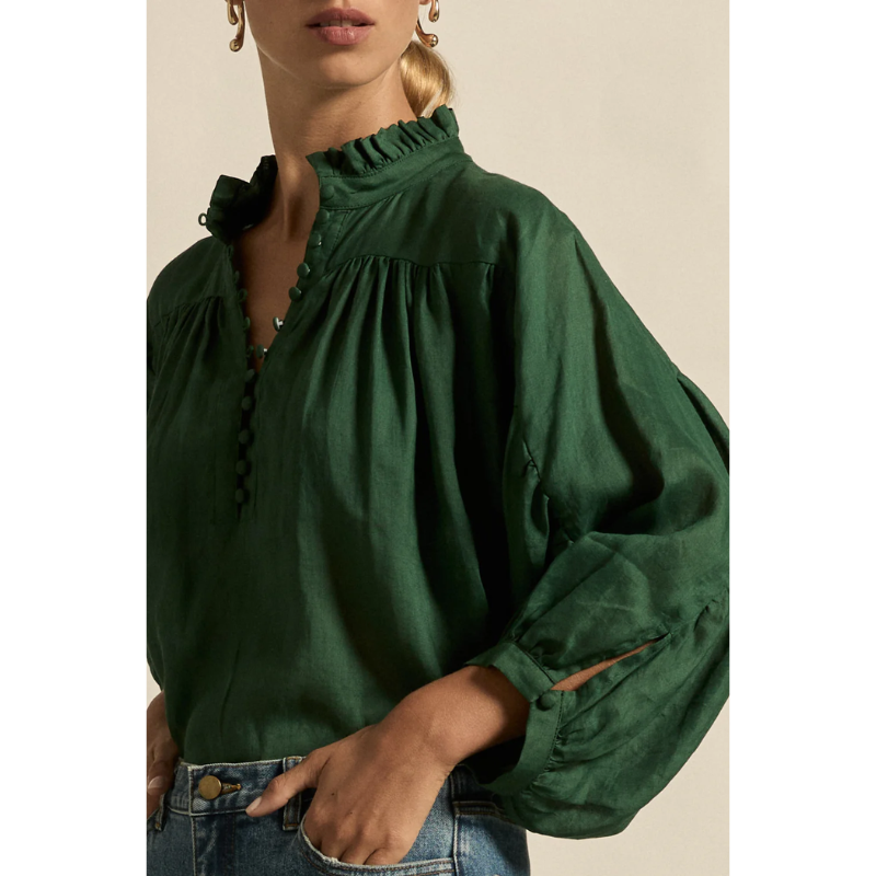 Crescendo Top - Emerald