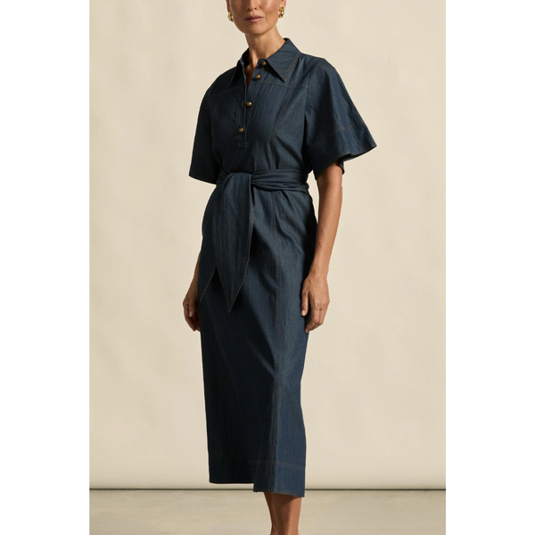 Cameo Dress - Dark Chambray