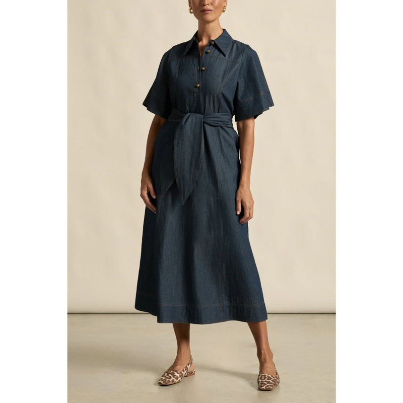 Cameo Dress - Dark Chambray