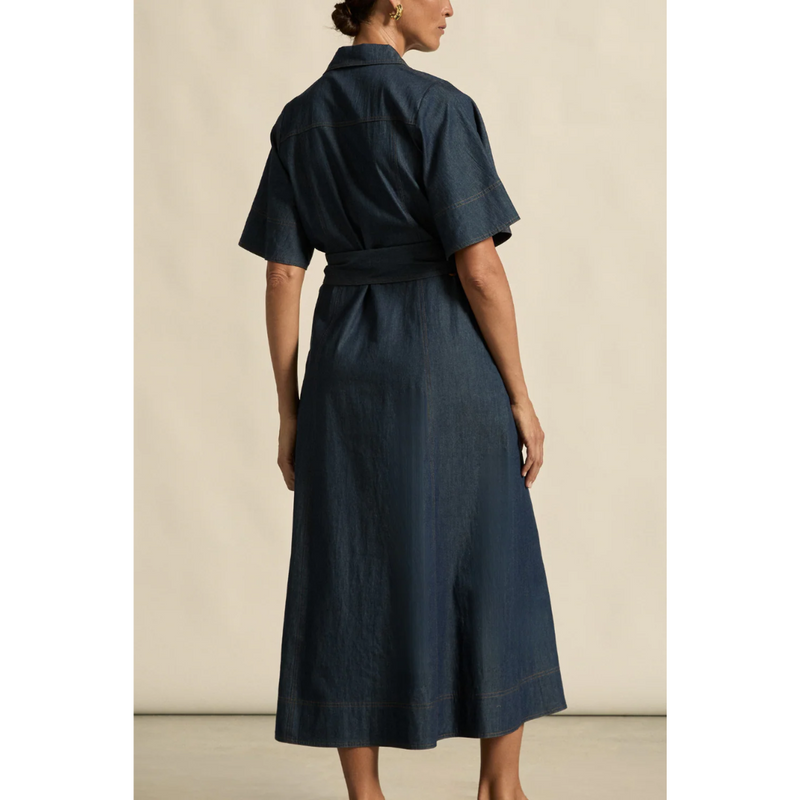 Cameo Dress - Dark Chambray
