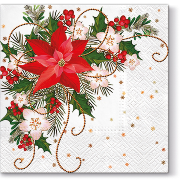 Poinsettia Paper Napkin