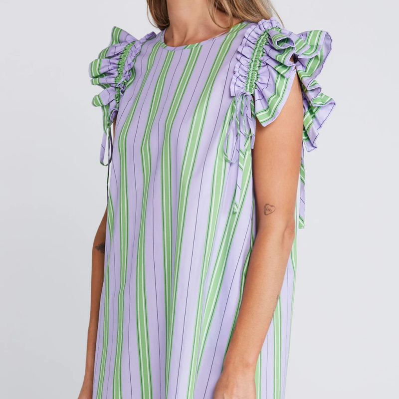Tiesy Dress - Royal Fern