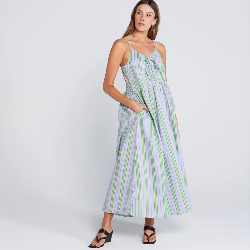 Zinnia Dress - Royal Fern