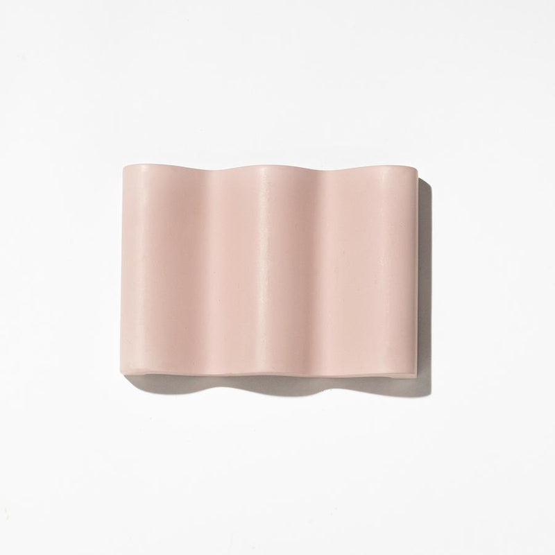 Resin Wave Soap Dish - Dusty Pink