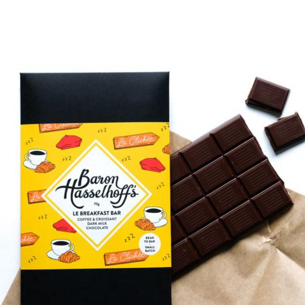 Le Breakfast - Coffee and croissant Dark Milk Chocolate Bar