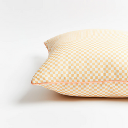 Tiny Checkers Peach Outdoor Cushion - 60cm