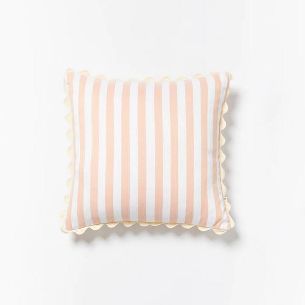 Woven Stripe Pink Cushion - 60cm