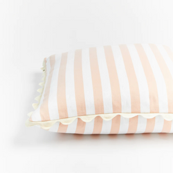 Woven Stripe Pink Cushion - 60cm
