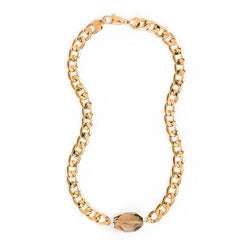 Chunky Choker - Smokey Quartz