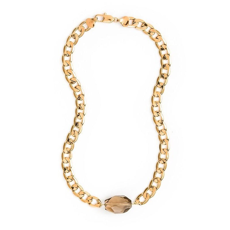 Chunky Choker - Smokey Quartz