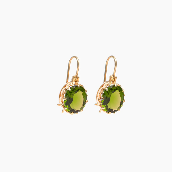 Sorbet Lime Earrings - Gold