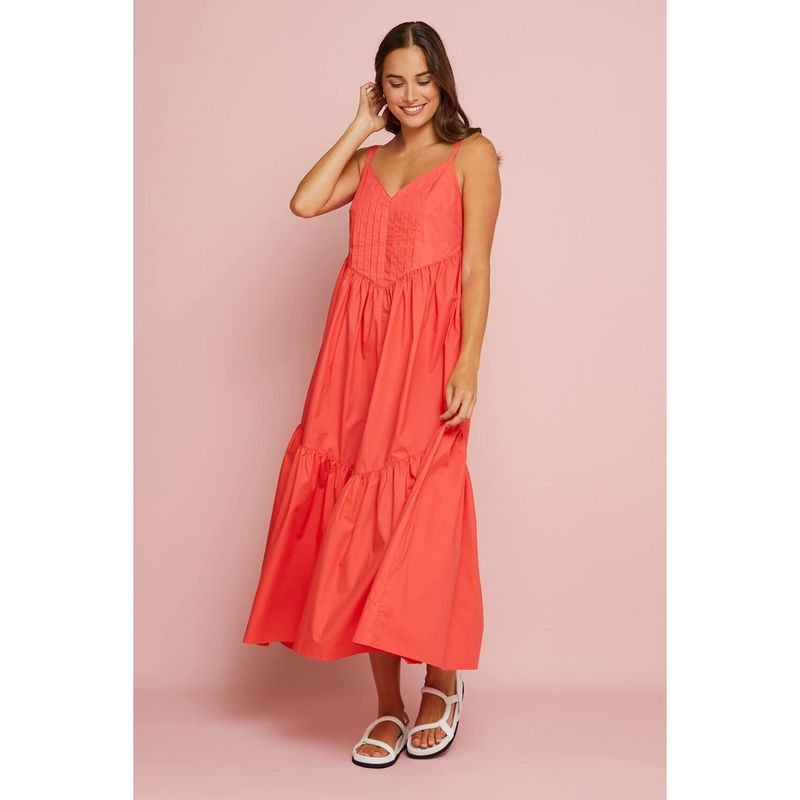 Antherton Pintuck Dress - Sunkiss