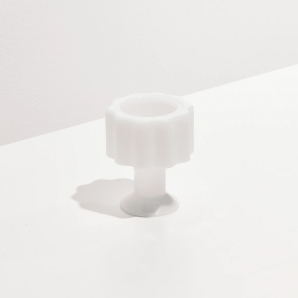 Wave Candle Holder - White