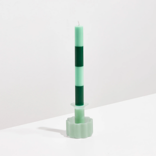 Wave Candle Holder - Jade