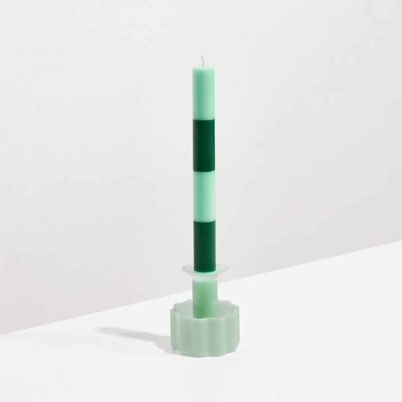 Wave Candle Holder - Jade