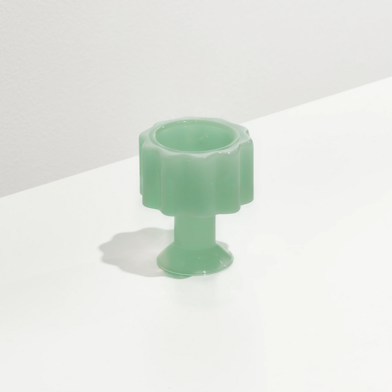 Wave Candle Holder - Jade