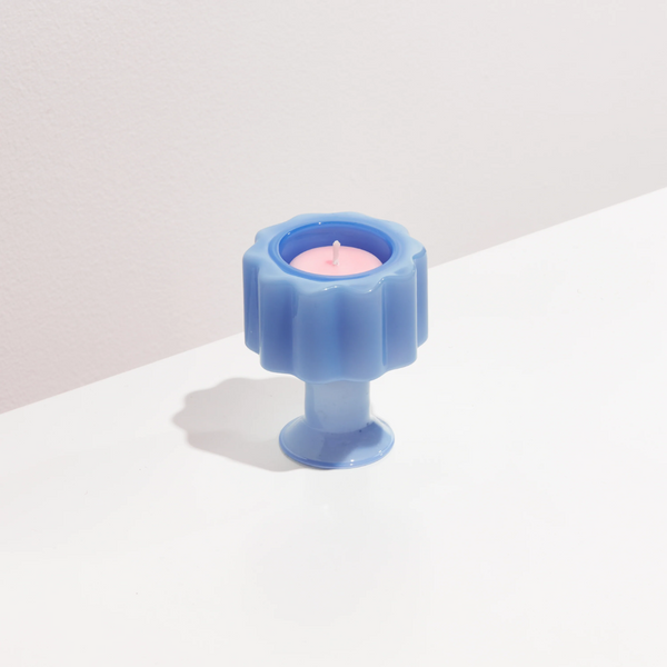 Wave Candle Holder - Blue