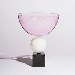 Geo Bowl - Pink + Black + White