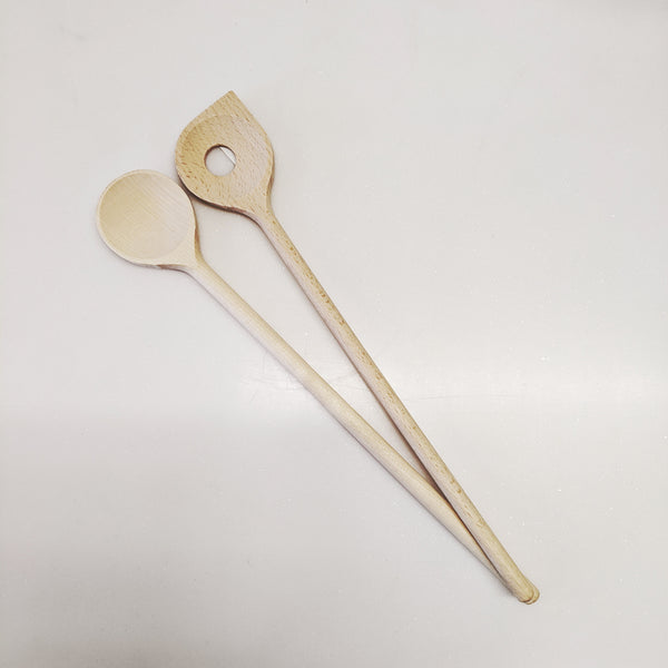 Beech Pointed spoon with hole, Klawe – The Urban Studio