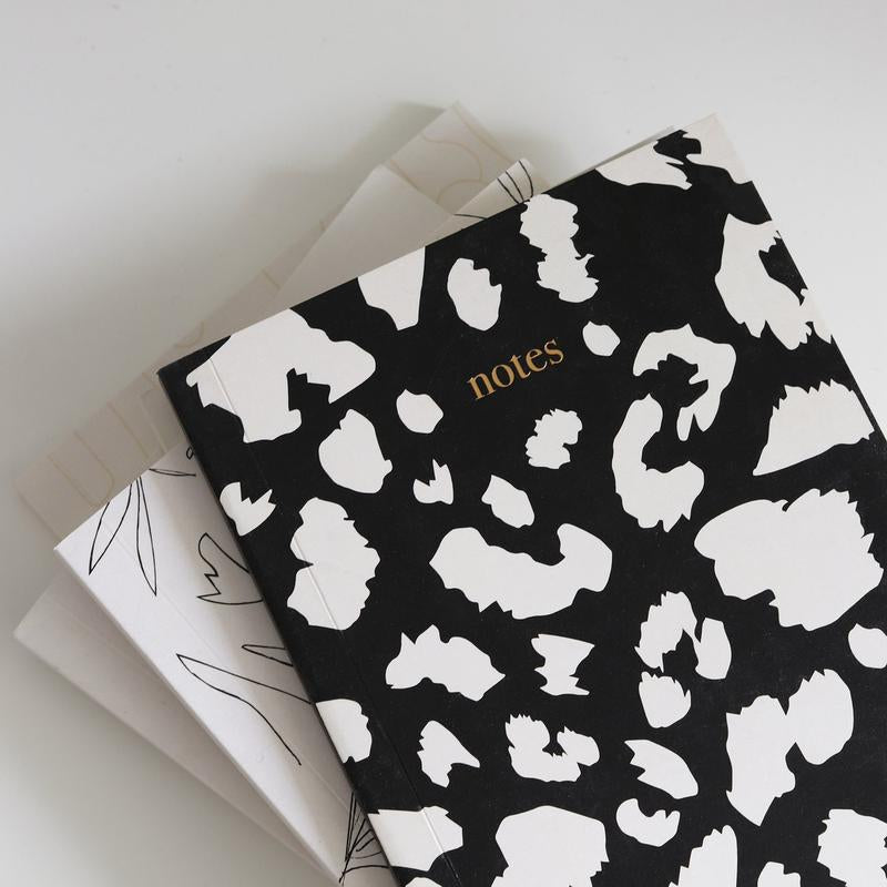 Notebook - Black Leopard