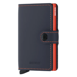 Miniwallet - Matte Night Blue + Orange