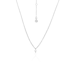 Mini Pearl Necklace - Pearl + Silver